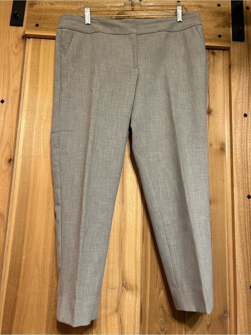 Talbots Light Gray Cropped Dress Pants